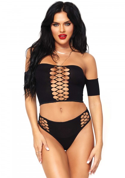 Leg Avenue 'Opaque Crop Top & Thong', 2 Teile - vergleichen und günstig kaufen Leg Avenue 'Opaque Crop Top & Thong', 2 Teile - vergleichen und günstig kaufen